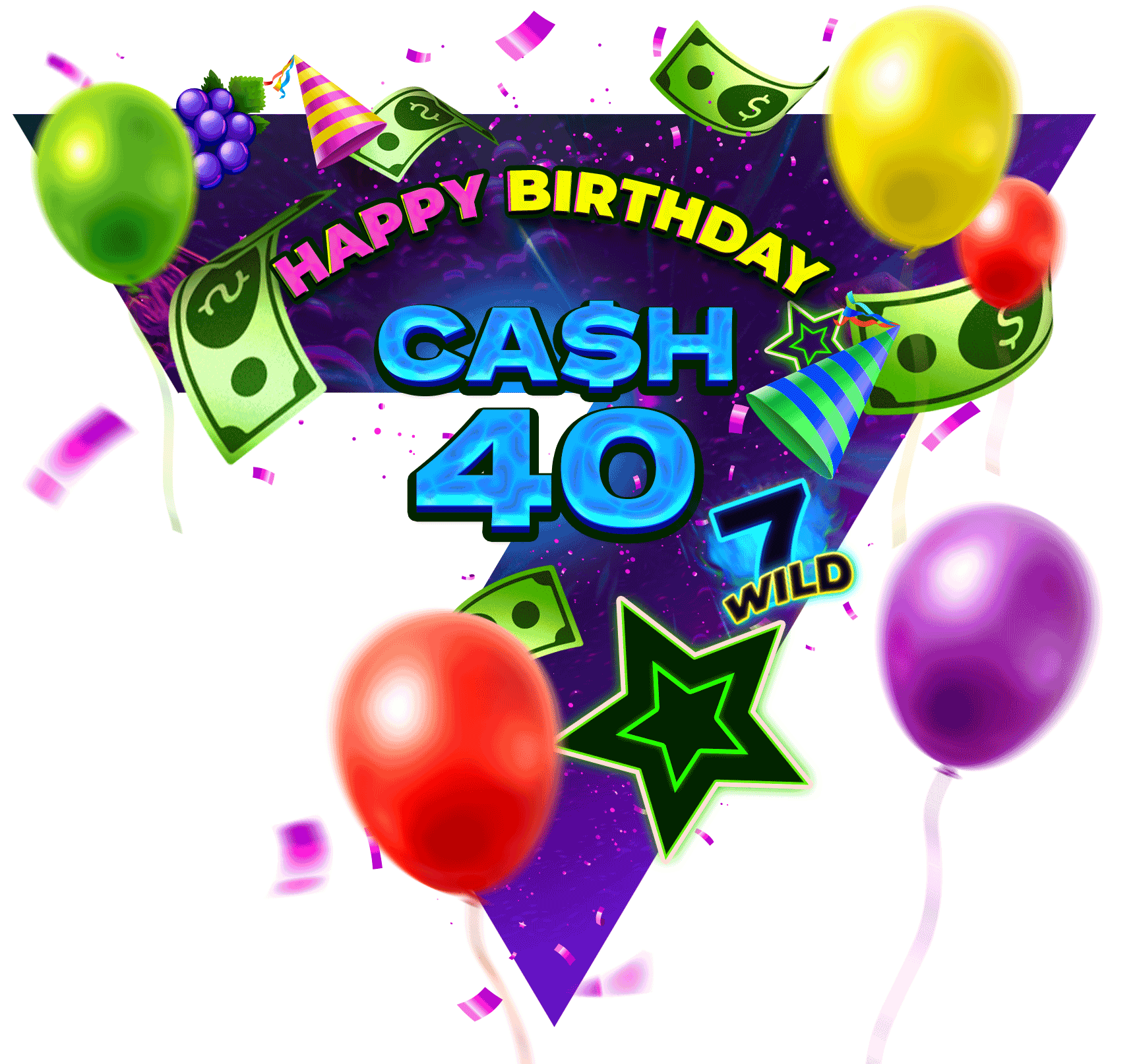 Cash 40 Happy Birthday
